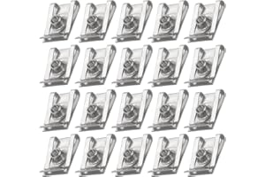 PATIKIL U-Style Clip-On Nut, 20 Pcs M5-0.8 Regular Extruded U-Nut U-Type Fasteners Hardware Nuts Stainless Steel for Automoti