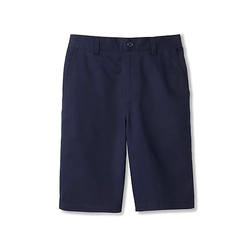 French Toast Boys' Little Pull-On Twill Shorts School Uniform for Kids, Navy, 6