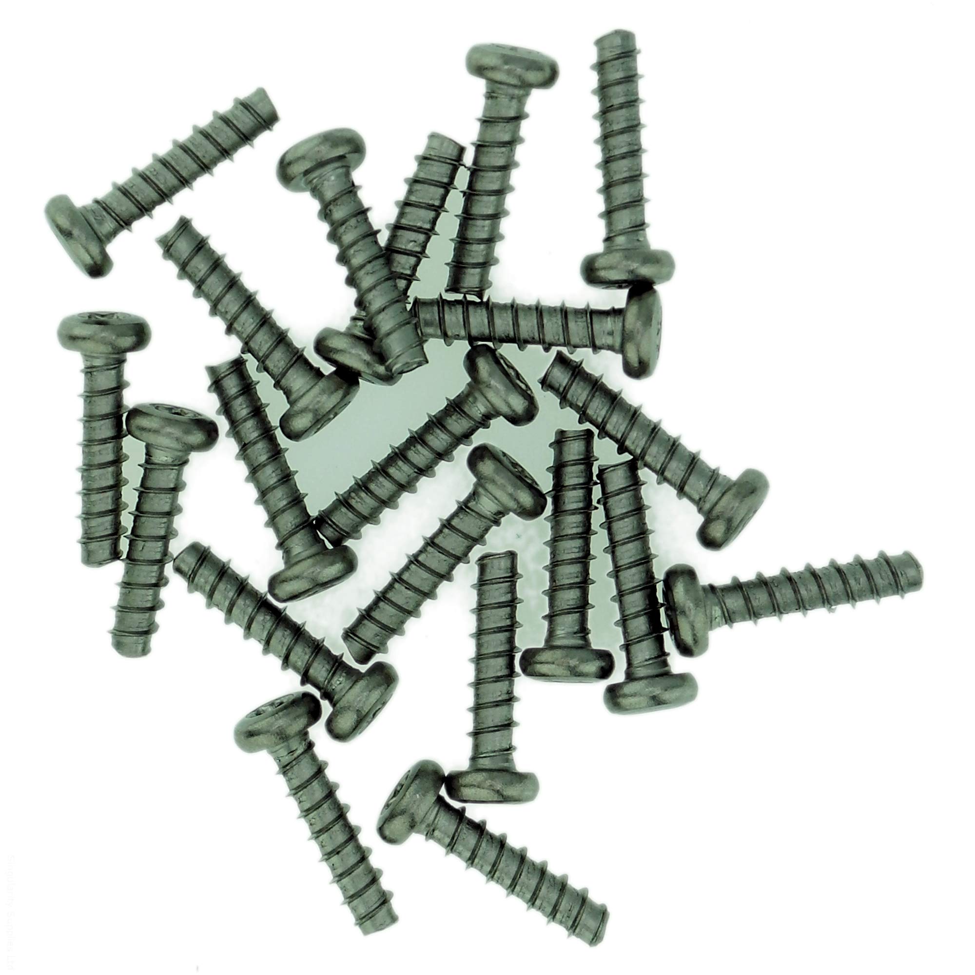 D3 (3mm x 8mm) TX Pan Screws for Plastic (Trilobular) - Stainless Steel (A2) (Pack of 20)