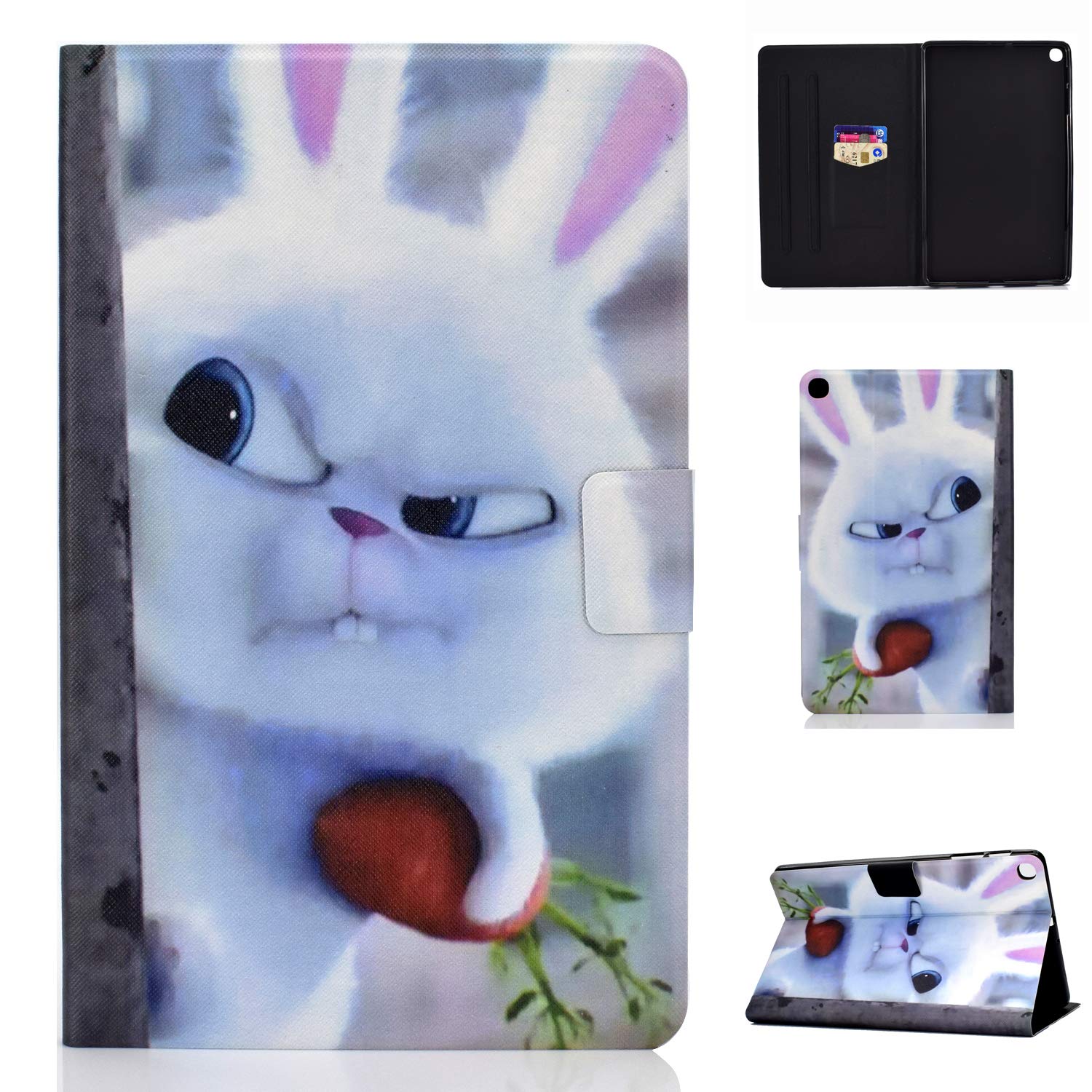 Bspring Case for Samsung Galaxy Tab S6 lite 10.4 (P610/P615) 2020, Multi-angle Front support Case for Samsung Galaxy Tab S6 Lite 10.4 P615/P610,Rabbit
