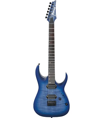 Amazon.com: Ibanez RG421EX Electric Guitar - Blue Metallic