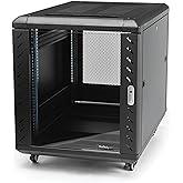 StarTech 12U Enterprise-Grade Server Rack Cabinet, 19in Enclosed 4-Post Rack with 29in (75cm) Mounting Depth and 1764lb (800Kg) Weight Capacity