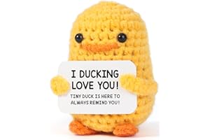 MBL Anniversary for Men Women Her - Funny Small Cute Crochet Duck for Women Wife Husband Girlfriend Boyfriend Fiance Couple Lover Him Birthday Wedding Christmas Stocking Stuffers Xmas Holiday Present