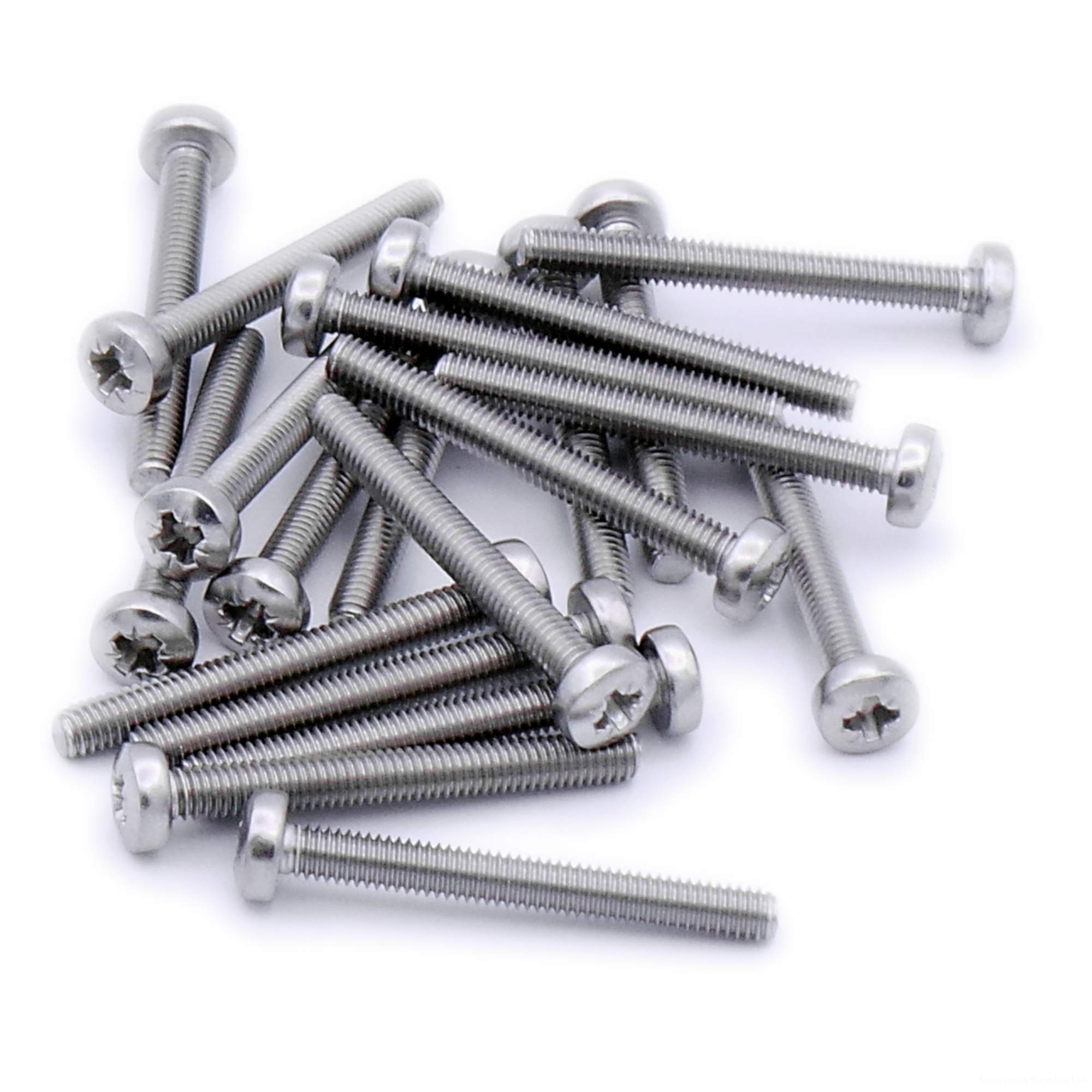 M6 (6mm x 70mm) Pozi Pan Machine Screw (Bolt) - Stainless Steel (A2) (Pack of 10)