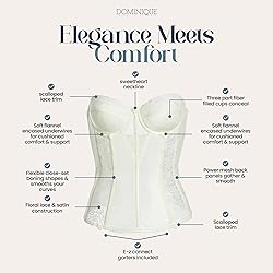 Dominique Women’s Lace Longline Corset Bustier