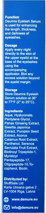 Demure Eyelash Serum Eyebrow Lash Growth Thick Long Hormone-Free view 8