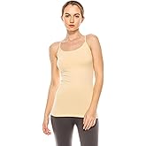 Kurve Women’s Seamless Camisole Tank Top – Stretch Spaghetti Strap Cami with UV Protective Fabric, UPF 50+ (Made in USA)