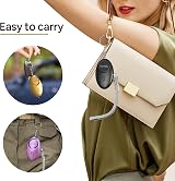 SUNMAY Personal Alarm 5 Pack 140dB LED Light Self-Defense Keychain view 7
