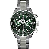 Rado - Captain Cook Open Heart - Men's Automatic Swiss Watch - 43mm Green Dial - High-Tech Ceramic Bracelet - R32189313
