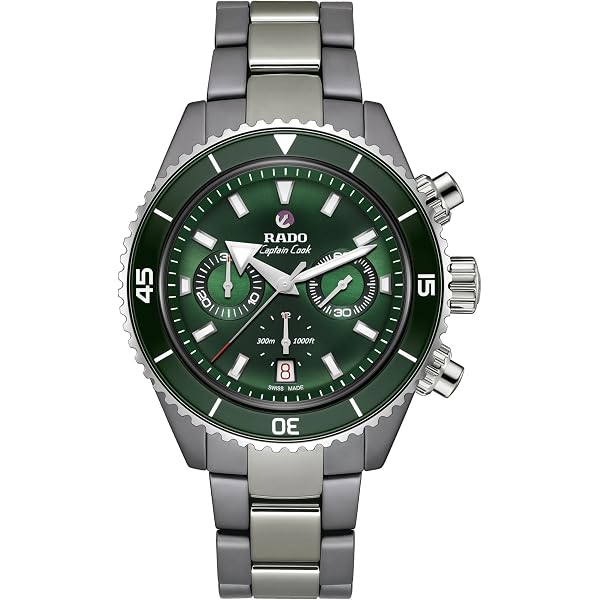 RADO MUSKETEER III グリーングラデーション 稼働品　メンズ Amazon.com: Rado - Captain Cook Open Heart - Men's Automatic Swiss