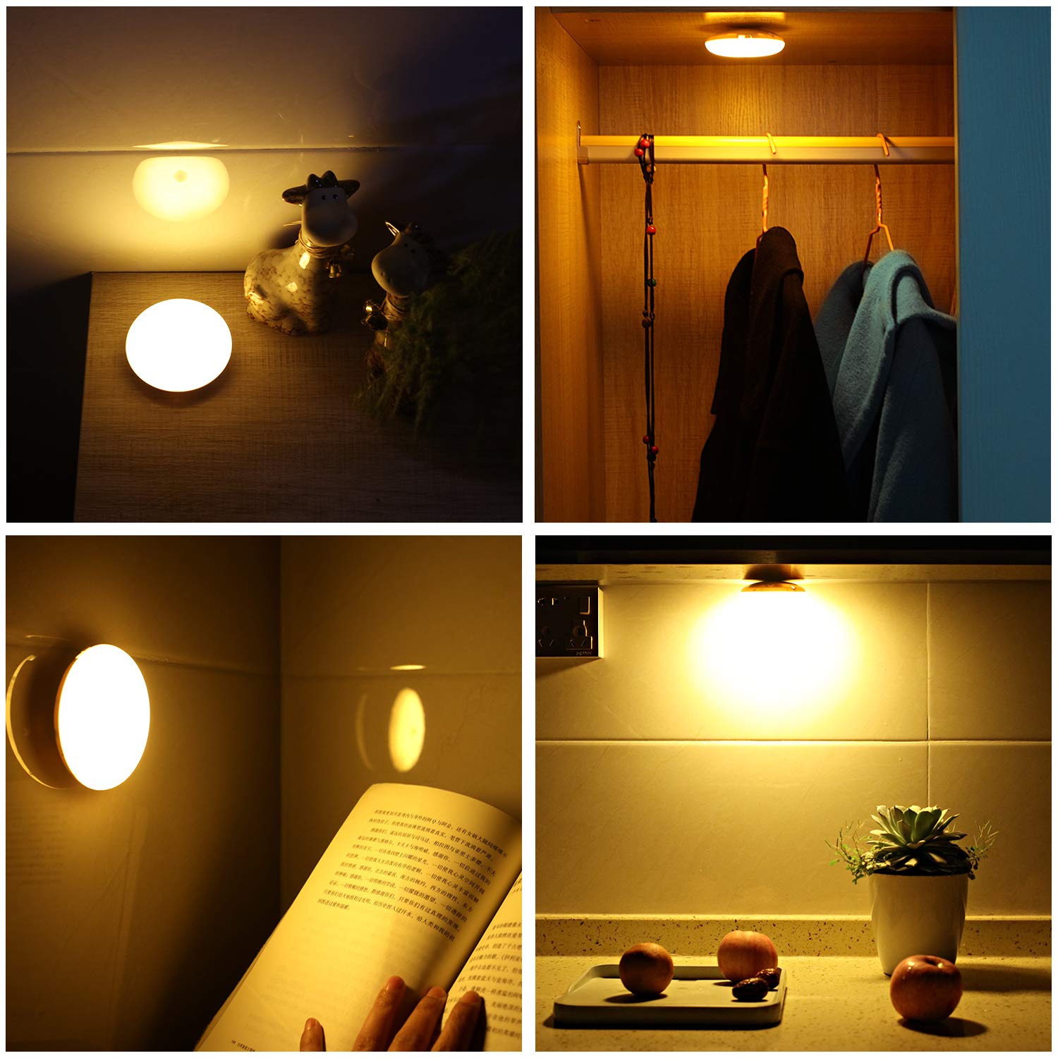 Motion Sensor Night Light with Charger,Momen LED Movement Sensor Light with Magnetic Base for Bedroom,Bathroom,Hallway,Stairs,Kitchen,Closet,Kids and More