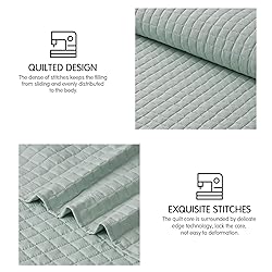 SunStyle Home Quilt Set King Sage Green Lightweight