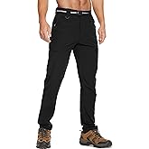 MOURCE Men's Hiking Pants Outdoor Water Resistant Flex Ripstop Cargo Pants Quick Dry Lightweight Fit Pants 6 Pockets and Belt