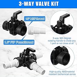 DoubleFill 3 Way Swimming Pool Diverter Valve Hose