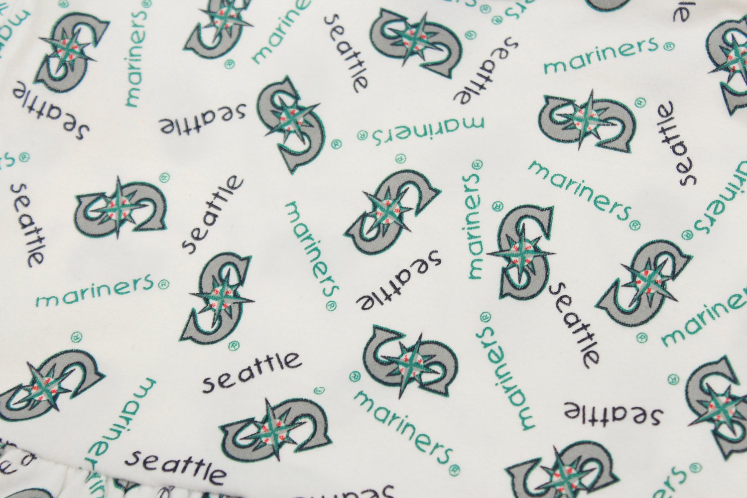 Mighty Mac Seattle Mariners MLB Baby Girls Infant Dress with Headband Set, White