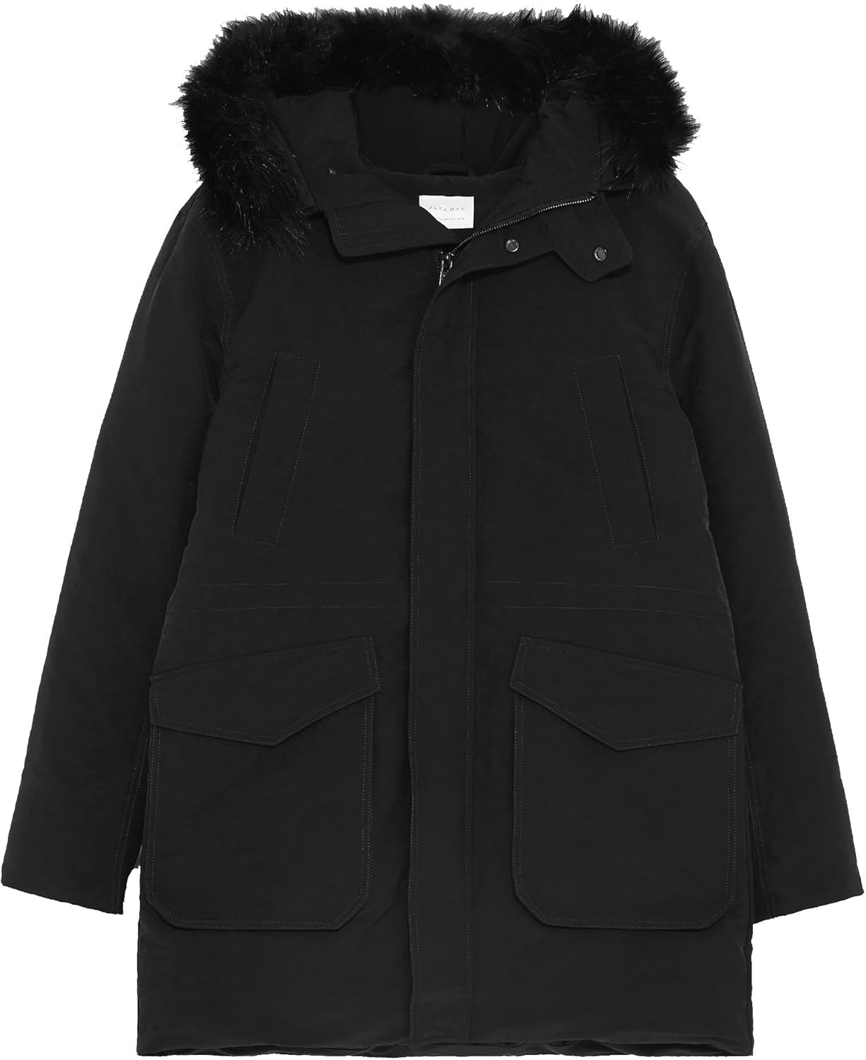 zara men fur jacket