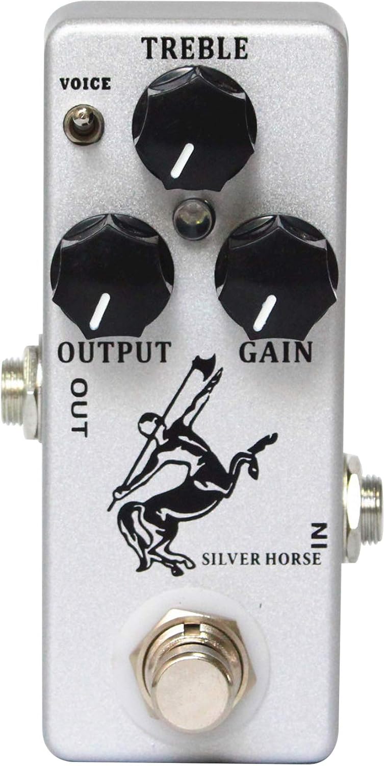 Mosky Silver Horse Mini Effect Pedal Overdrive Pedal for Electric Guitar