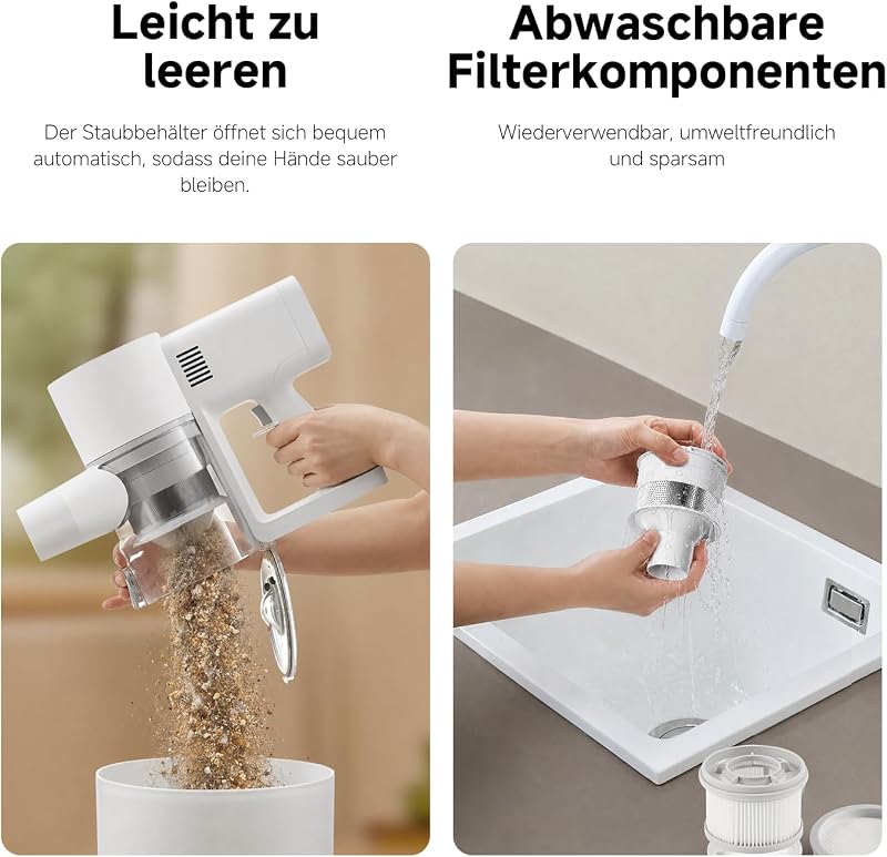 G20 Akku-Staubsauger, 25.000 Pa, 150 AW, bis zu 60 Min., LED-Licht