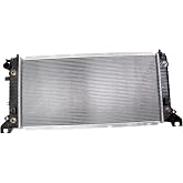 TRQ Radiator Aluminum Core 5.3L 6.2L | For 16-20 Chevy Silverado 1500, Suburban, Tahoe, GMC Sierra 1500, Yukon/XL V8 5.3L/6.2L &amp; 16-17 Escalade/ESV w/ Tow Package