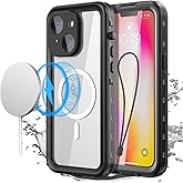 AICase for iPhone 14 Plus Case Waterproof, Compatible with Magsafe Magnetic Protective Phone Case, Water Proof Mag Safe Magnet Shockproof Full Body Clear with Screen Protector