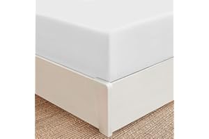 Mellanni Extra Deep Pocket Cal King Fitted Sheet - Iconic Collection Bedding Sheets with up to 21 inch Deep Pocket - Soft & Cooling - Fade & Stain Resistant - 1 PC (Cal King, White)