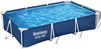 Bestway Steel Pro 9.10ft Above Ground Pool with Filter Pump, 3.00m x 2.01m