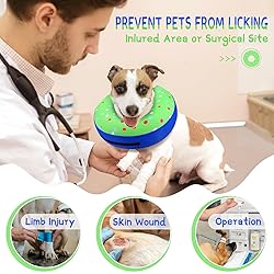 Supet Inflatable Dog Cone Collar Alternative After
