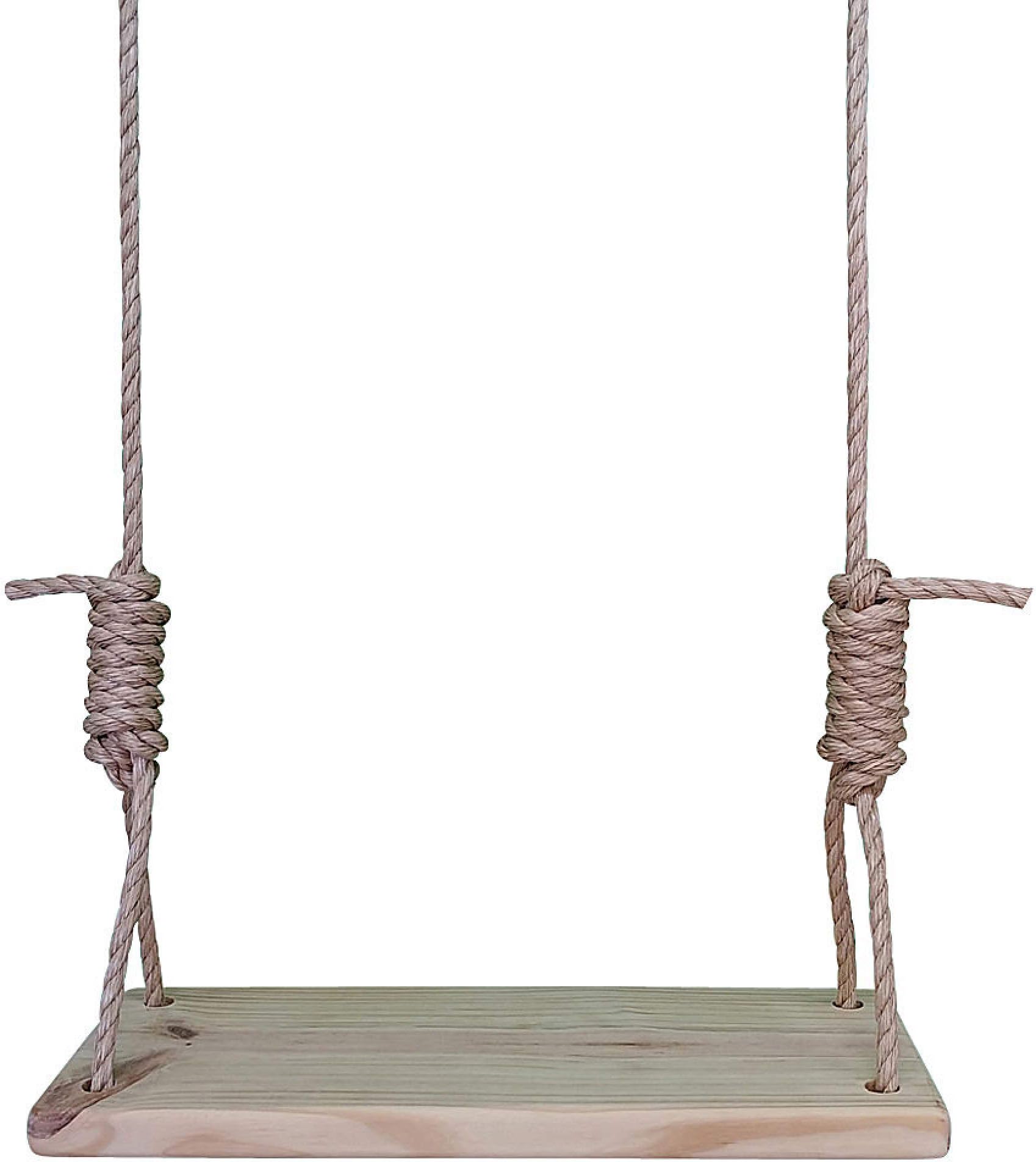 Child's Southern Pine 20 Inch Wooden Tree Swing - Wooden Rope Kids Outdoor Indoor Wood Swings Childs Children