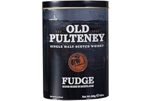 Gardiners of Scotland Handmade Fudge 250g Tin, Old Pulteney Malt Whiskey Fudge