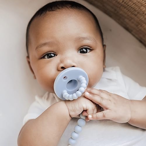 Ryan Rose Cutie PAT Pacifier Teether (Stage 2, Blue) in Kuwait