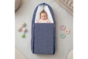 Sleep Bag 3-in-1 Bed & Sleeping Bag Portable Cotton 0-12 Months Portable, Travel Friendly Bassinet Nest & Sleeping Bed Dark B