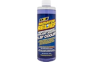 Design Engineering Radiator Relief Coolant Additive Engine Coolant for Cars, Trucks, RVs, Motorcycles & More Radiator Coolant Reduces Engine Temps Up to 30°F 16 oz.