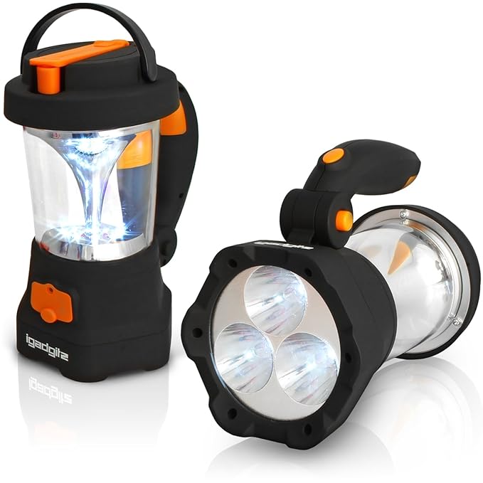 iGadgitz Xtra Lumin 4 in 1 Dynamo Rechargeable 3 LED Spotlight Torch