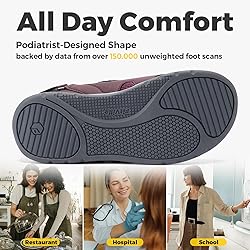 FitVille Diabetic Shoes for Women Extra Wide Width
