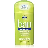 Ban Deodorant 2.6 Ounce Invisible Solid Powder Fresh (76ml) (2 Pack)