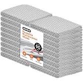 Superio Handy Wipes for Kitchen Multi-Purpose Heavy-Duty Reusable Cleaning Cloth for House, Bathroom, and Office. Disposable Dish Towel (Grey), 90 Pack