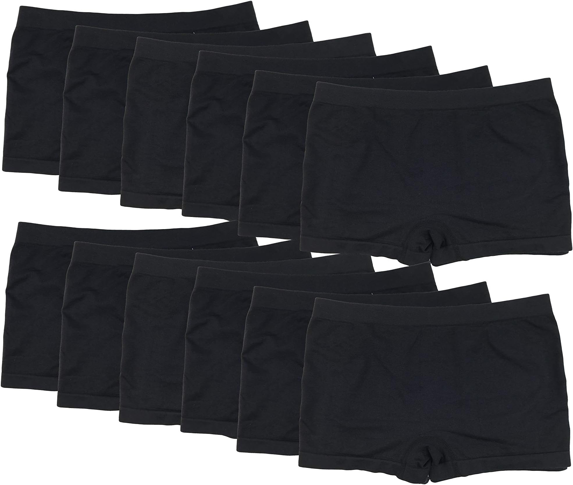 WackySassy Stretchy Sassy Boyshorts Panties for Women in Multi-Packs