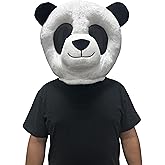 To.beone Plush Panda Costume Bear Animal Mask Mascot Head Halloween Christmas Dress