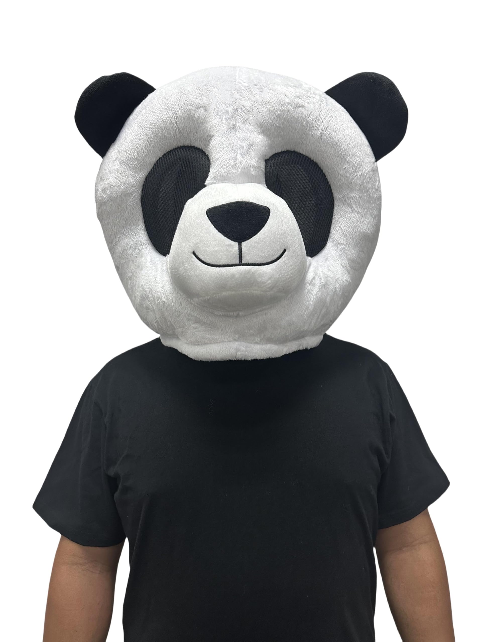 Funny Funny Panda Bear Costume Bear Mascot Costume Animal Mask Head Adult Halloween Dress