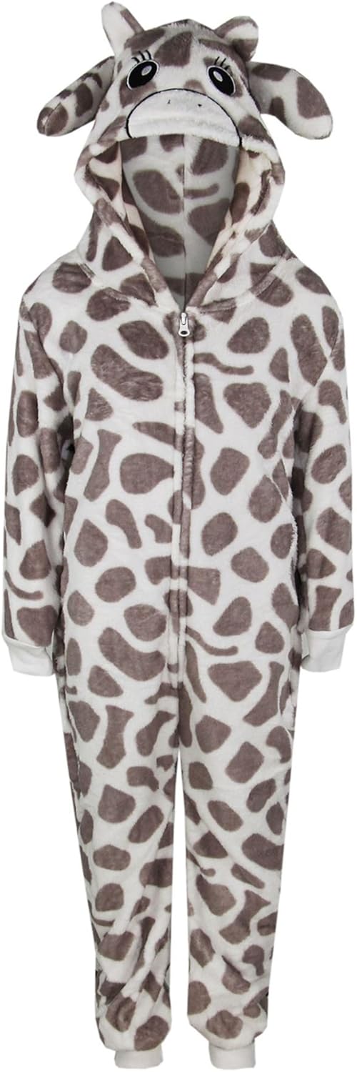 A2Z 4 Kids® Kids Girls Boys A2Z Onesie One Piece Extra Soft Fluffy Giraffe All in One Halloween