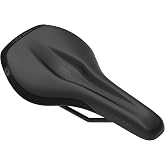 Ergon Smc Core Bike Saddle, Black, Men's Mountain Bike Seat, Microfiber, Gel Pad, 308 lbs Max Rider Weight, S/M: 9-12cm, M/L: 12-16cm