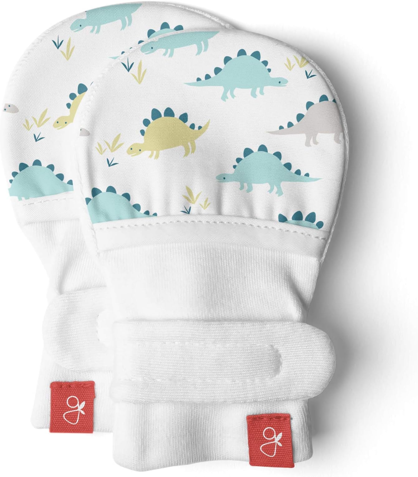 Goumimitts, Scratch Free Baby Mittens, Organic Soft Stay On Unisex Mittens, Stops Scratches and Prevents Germs