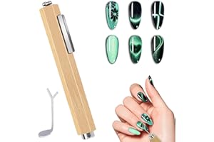 ZIRATONES 3 in 1 Nail Magnet with Heart Shaped Cat-Eye Tool, Multifunctional Cat Eye Gel Nail Polish Magnet Pen, 3D Magnetic Nail Polish Stick for Home DIY, Salon, Studio, Nail Art Design Tools