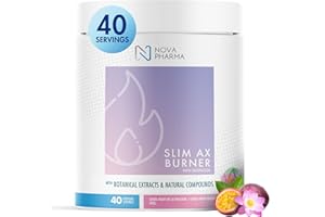 Nova Pharma Slim AX Fat Burner - Premium Fat Burner for Women Weight Loss, preworkout women Enhance Vitality & Focus with Bot