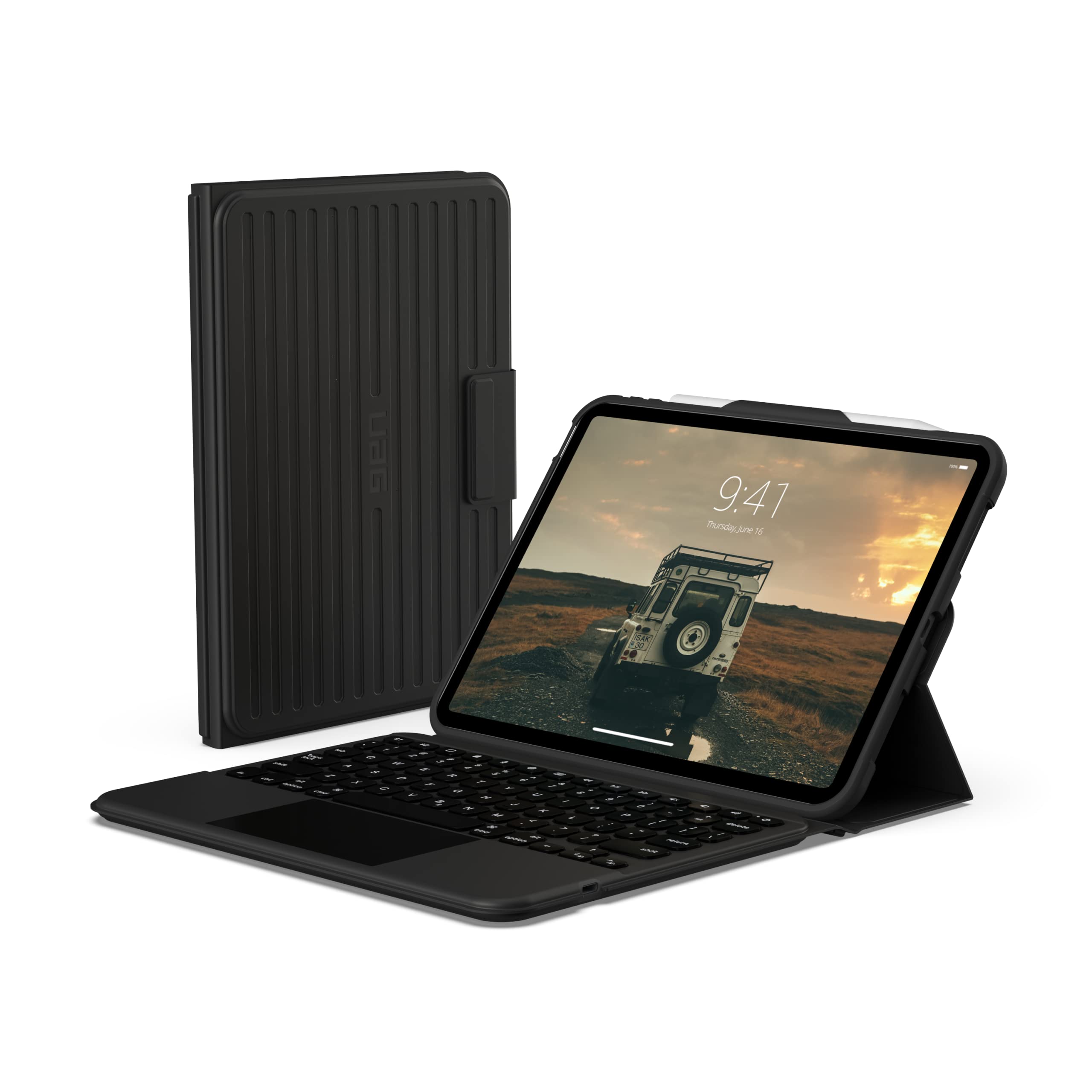 Photo 1 of URBAN ARMOR GEAR UAG Designed for iPad 11" A16 11th Gen 2025, 10.9" 10th Gen 2022 Case with Keyboard A3354 A3355 US English Folio Cover Detachable Bluetooth Keyboard Multi-Touch Trackpad Backlit Keys