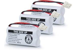 BAOBIAN BT166342/BT266342 Cordless Phone Battery BT162342 BT162342 BT-166342 BT-266342 CS6114 CS6419 CS6719 EL52300 CL80111 2.4V 600mAh Ni-MH