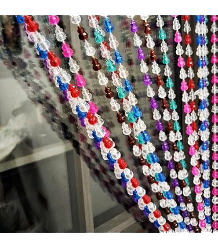 Amazon.com: Beaded Curtain Doorways Acrylic Hanging Heart shape