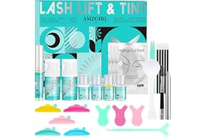 Lash Lift&Tint Kit, Professional Eyelash Perm Kit with Vegan-Friendly Glue, Semi-Permanent Curling Set for Natural Volume, La
