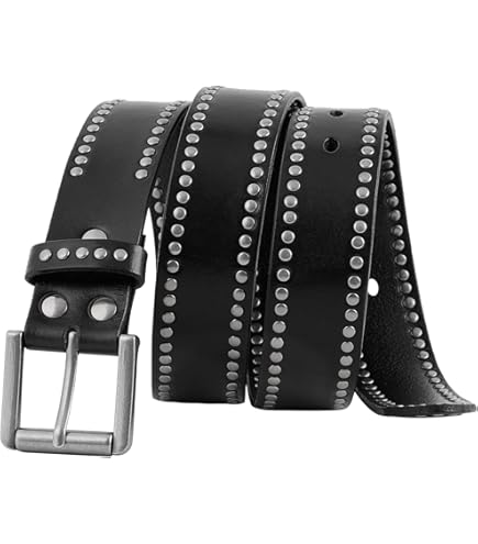 Beltiscool Casual Riveted Studded Grommets & Studs Solid Leather