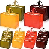 Colarr 24 Pcs Large Thanksgiving Non Woven Tote Bags Thanksgiving Party Favor Bags